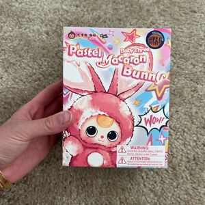 Baby three Pastel Macaron Bunny Toy blind box